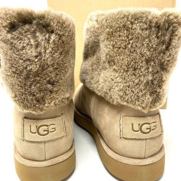 UGG Classic Berge Mini AMPHORA Women Boots Brown - Picture 8 of 9